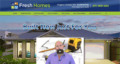 Desktop Screenshot of freshhomes.com.au